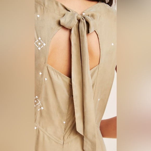 Anthropologie Sancia Carmela Wide-Leg Jumpsuit Pockets Boho Size L Womens - Picture 2 of 11